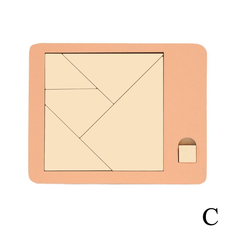 Wooden puzzle with impossibly simple components for children and adults – a brain-teasing, stress-relieving puzzle with multiple impossible pieces.